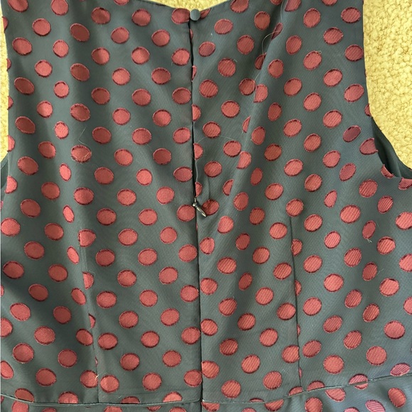 Hobbs Adeline dress Navy / Burgandy size 10 - Picture 6 of 10